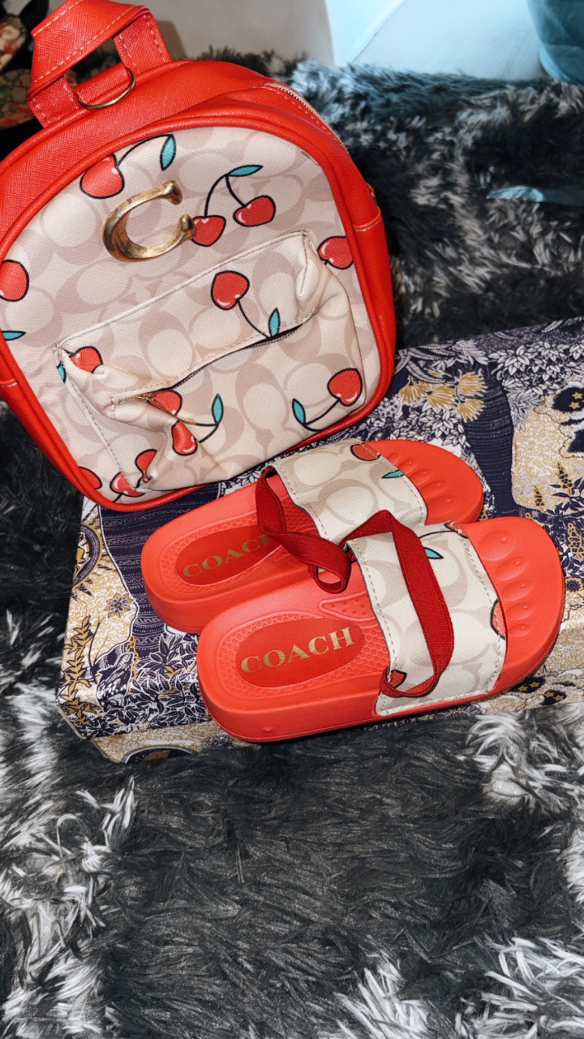 Baby coach bag & slipper set ❤️